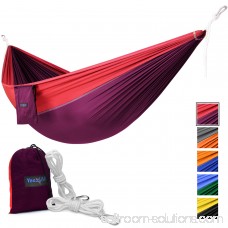 Yes4All Single Lightweight Camping Hammock with Carry Bag (Green) 566637782